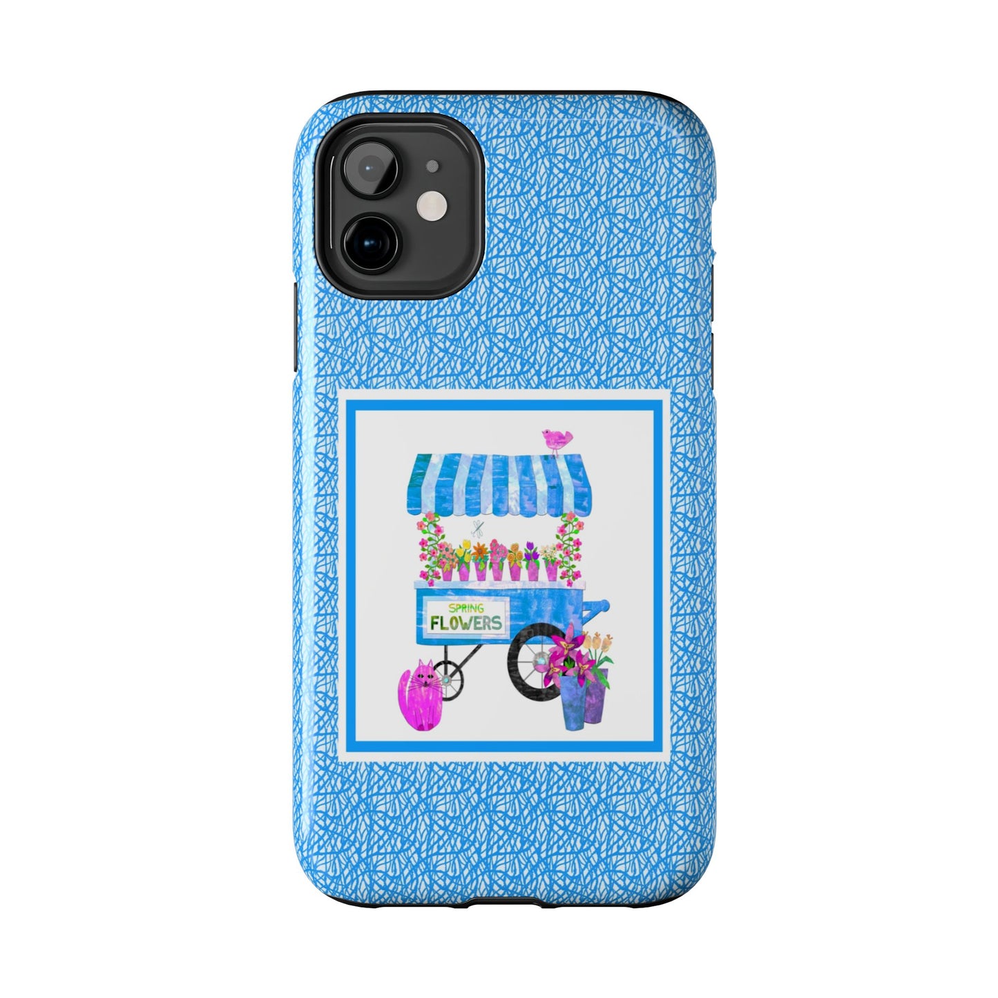 Spring Flower Cart Collage Tough Phone Cases