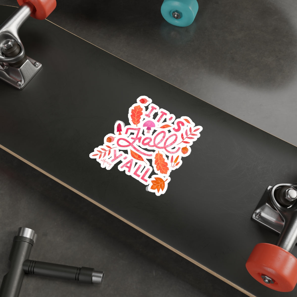 It’s Fall Y’all Collage Die Cut Sticker