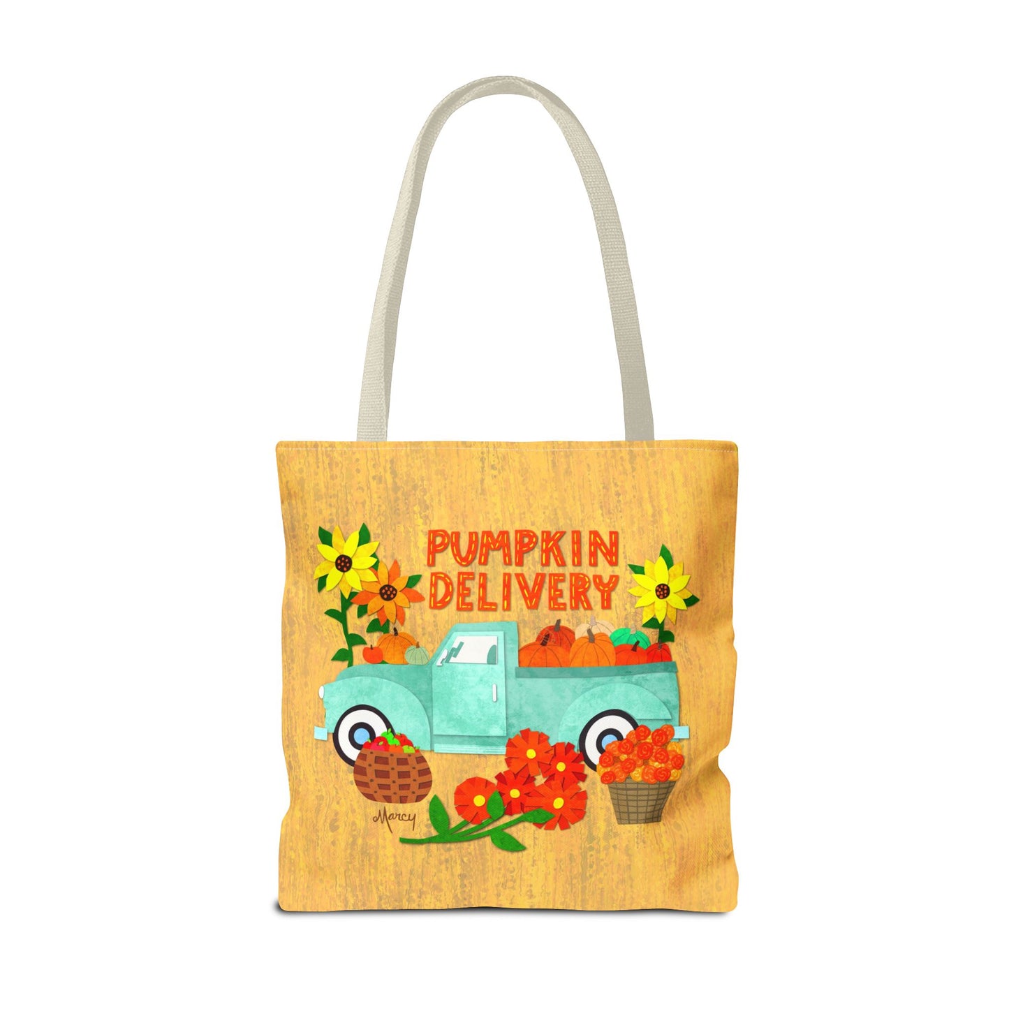 Pumpkin Delivery Collage Tote Bag