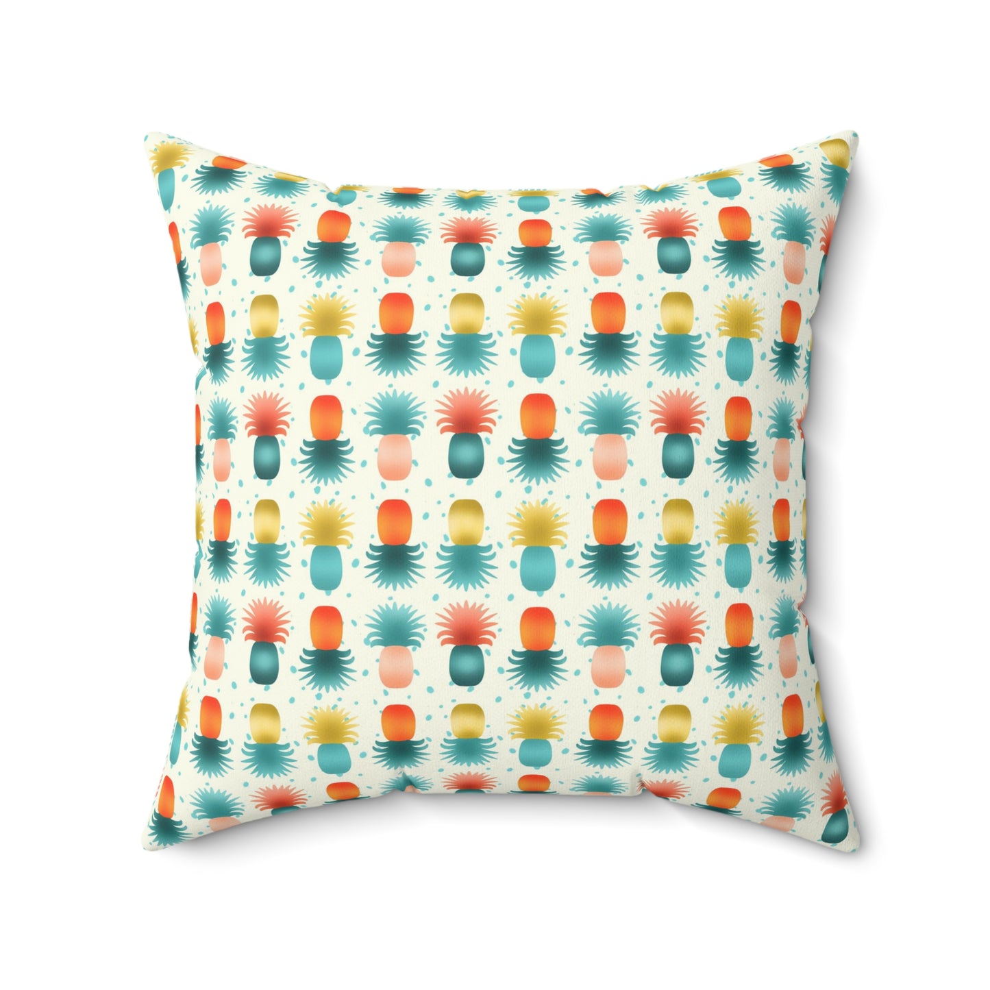 Pineapples Spun Polyester Square Pillow