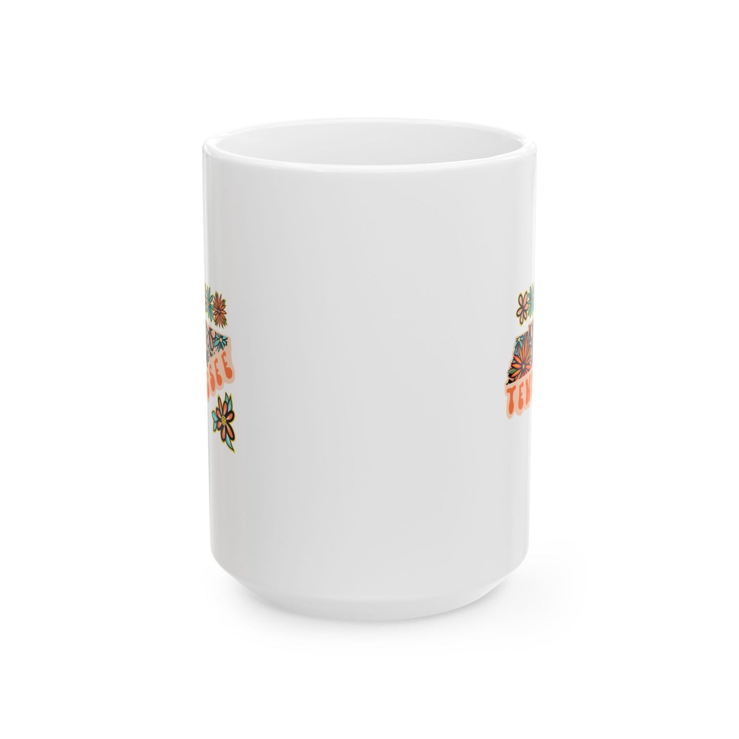 Retro 70s Flowers Tennessee Ceramic Mug 11 oz and 15 oz