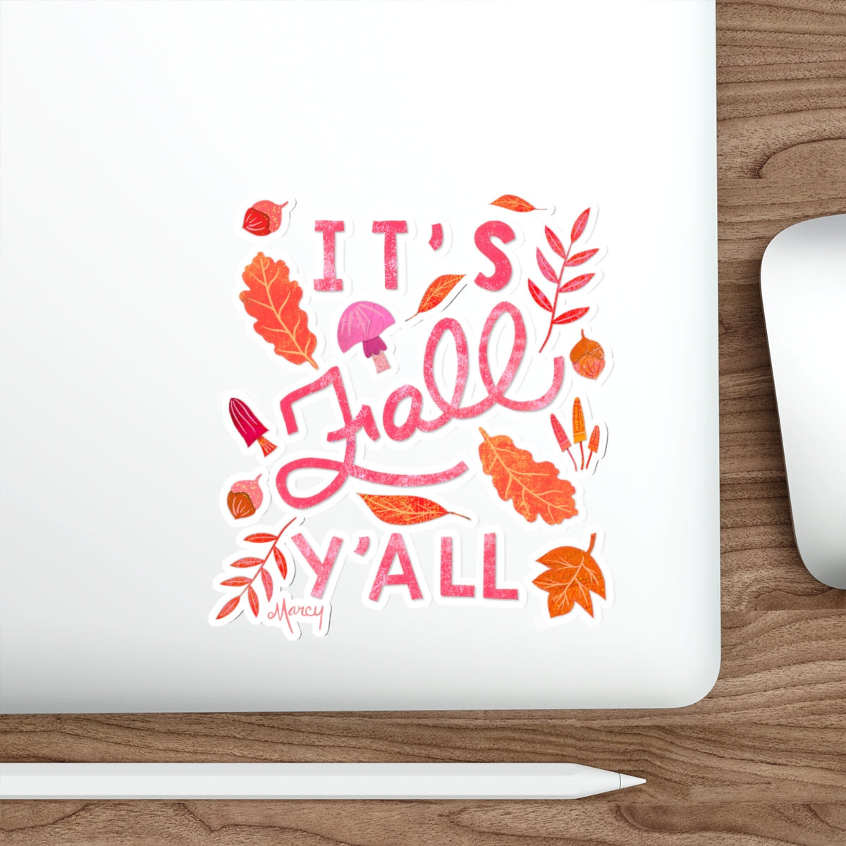 It’s Fall Y’all Collage Die Cut Sticker