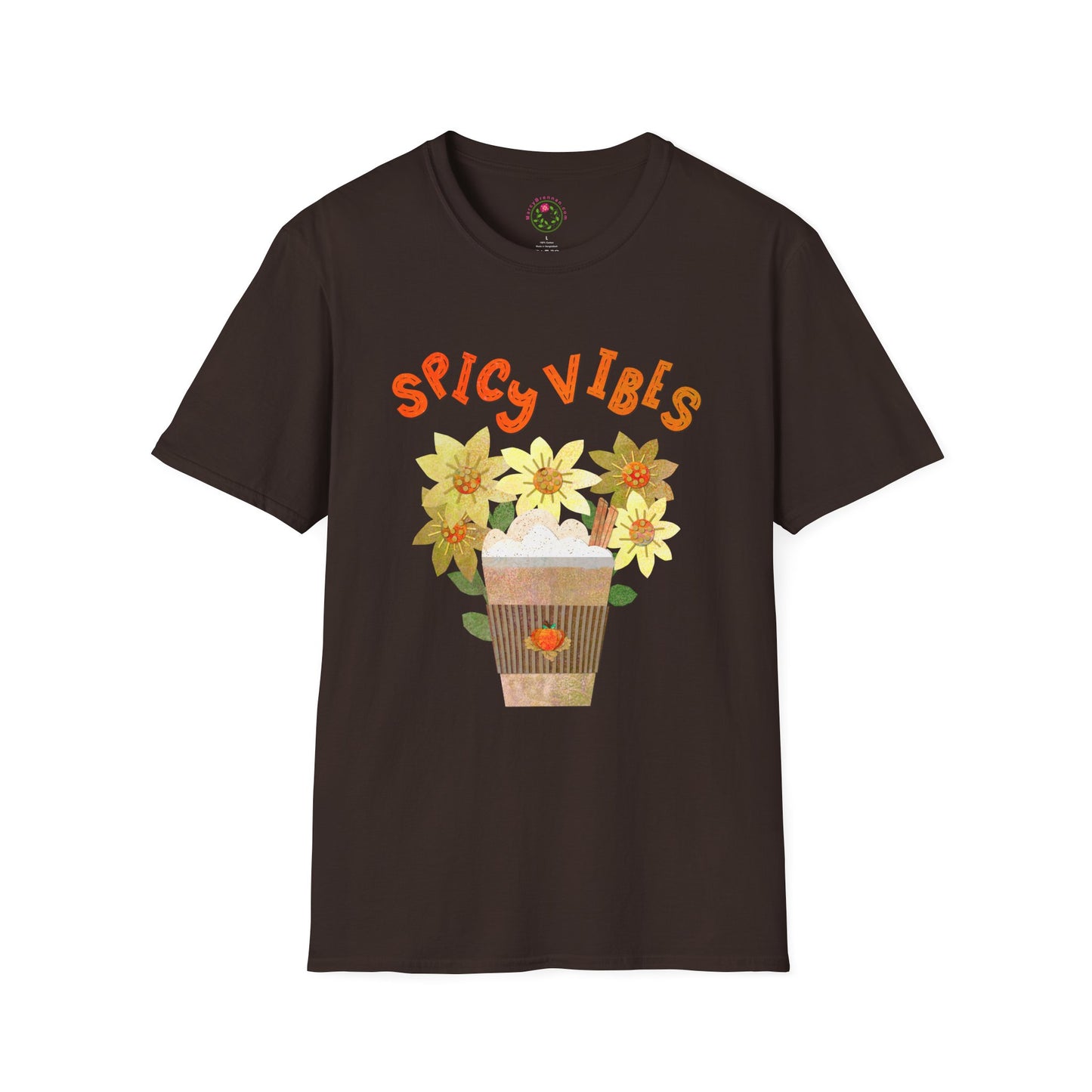 Spicy Vibes Latte Collage Collage Softstyle T-Shirt