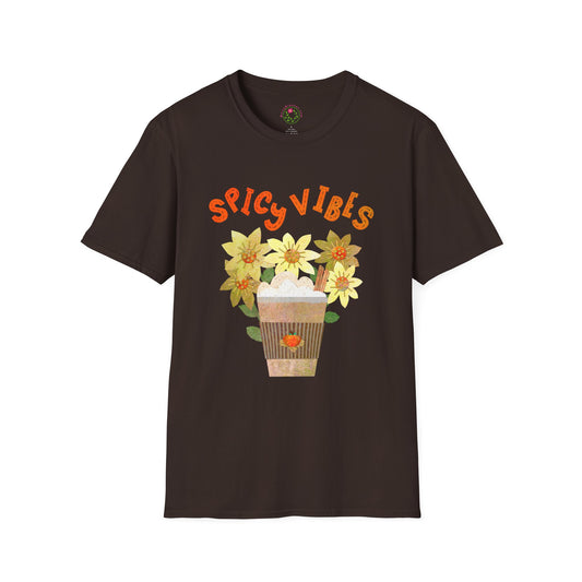 Spicy Vibes Latte Collage Collage Softstyle T-Shirt