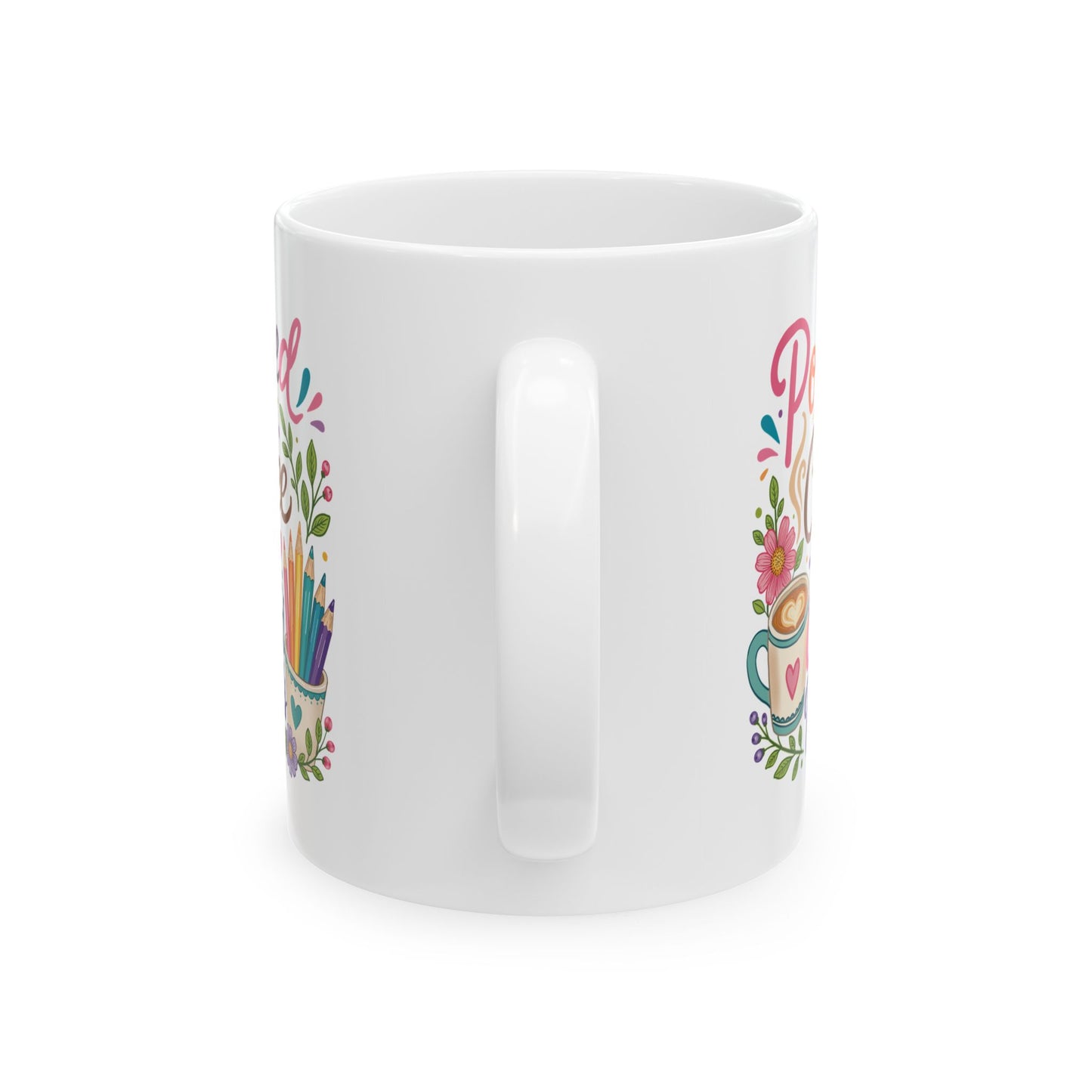 Powered by Coffee and Colored Pencils Ceramic Mug 11oz & 15oz