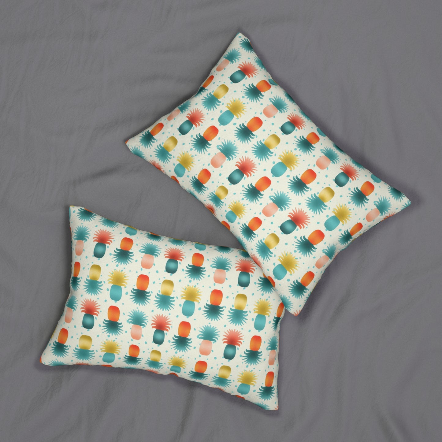 Pineapples Spun Polyester Lumbar Pillow