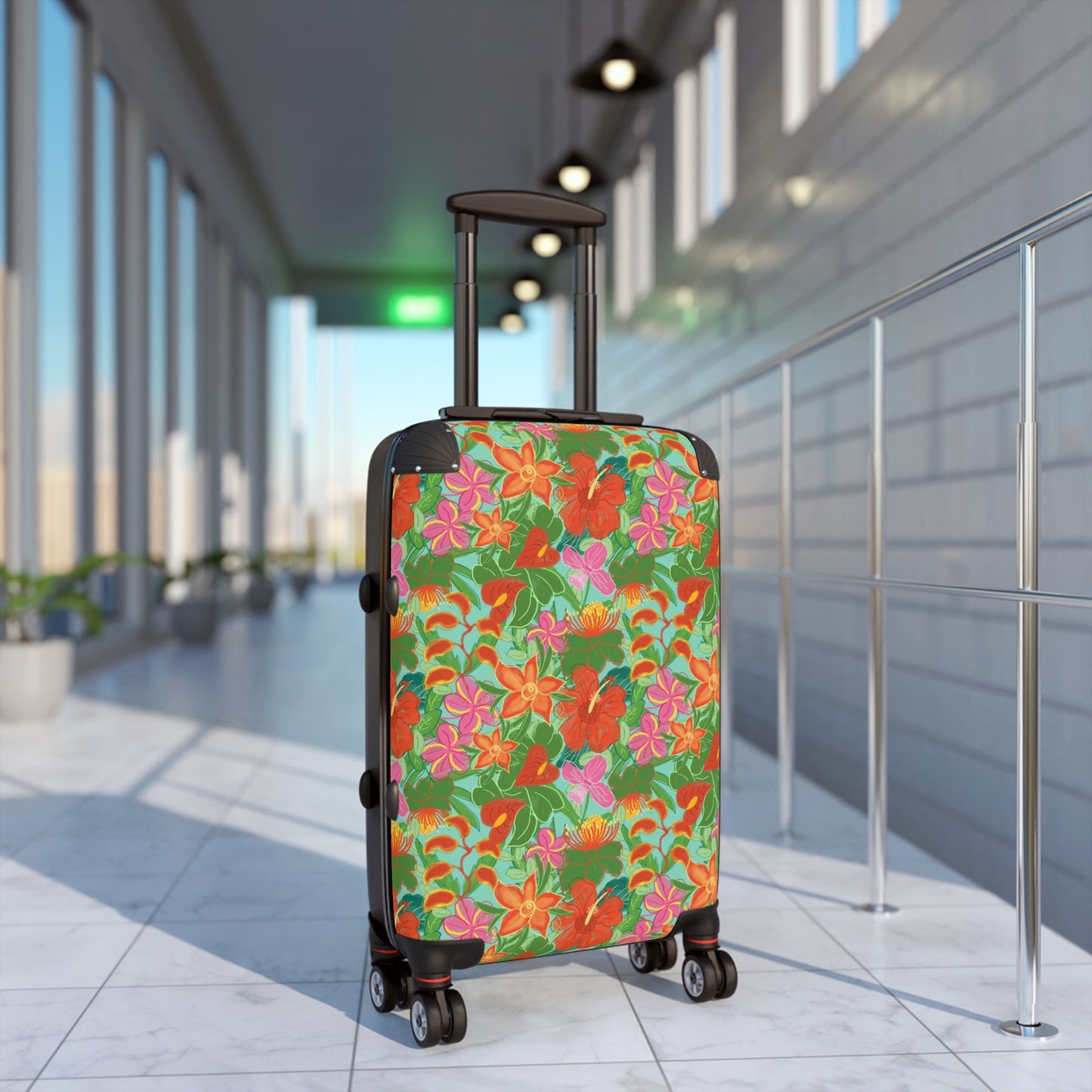 Tropical Flowers Hardside Spinner Suitcase