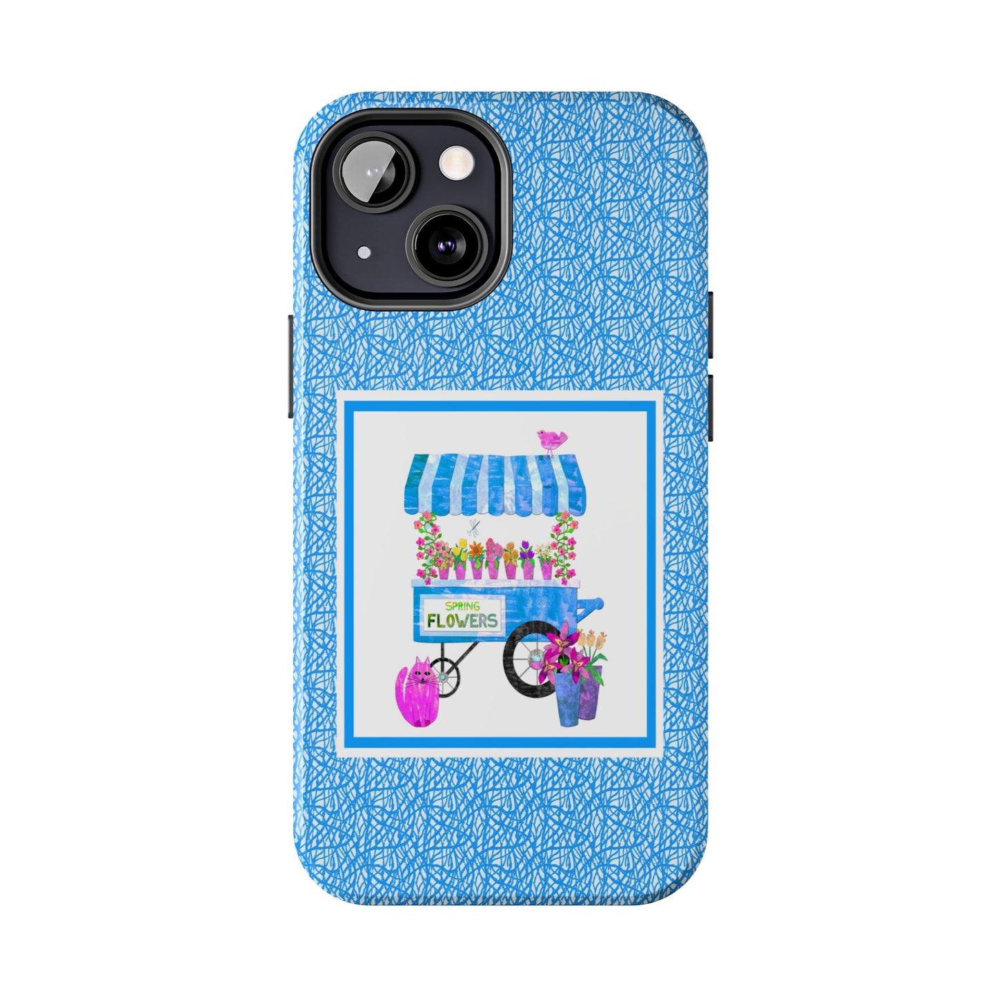 Spring Flower Cart Collage Tough Phone Cases