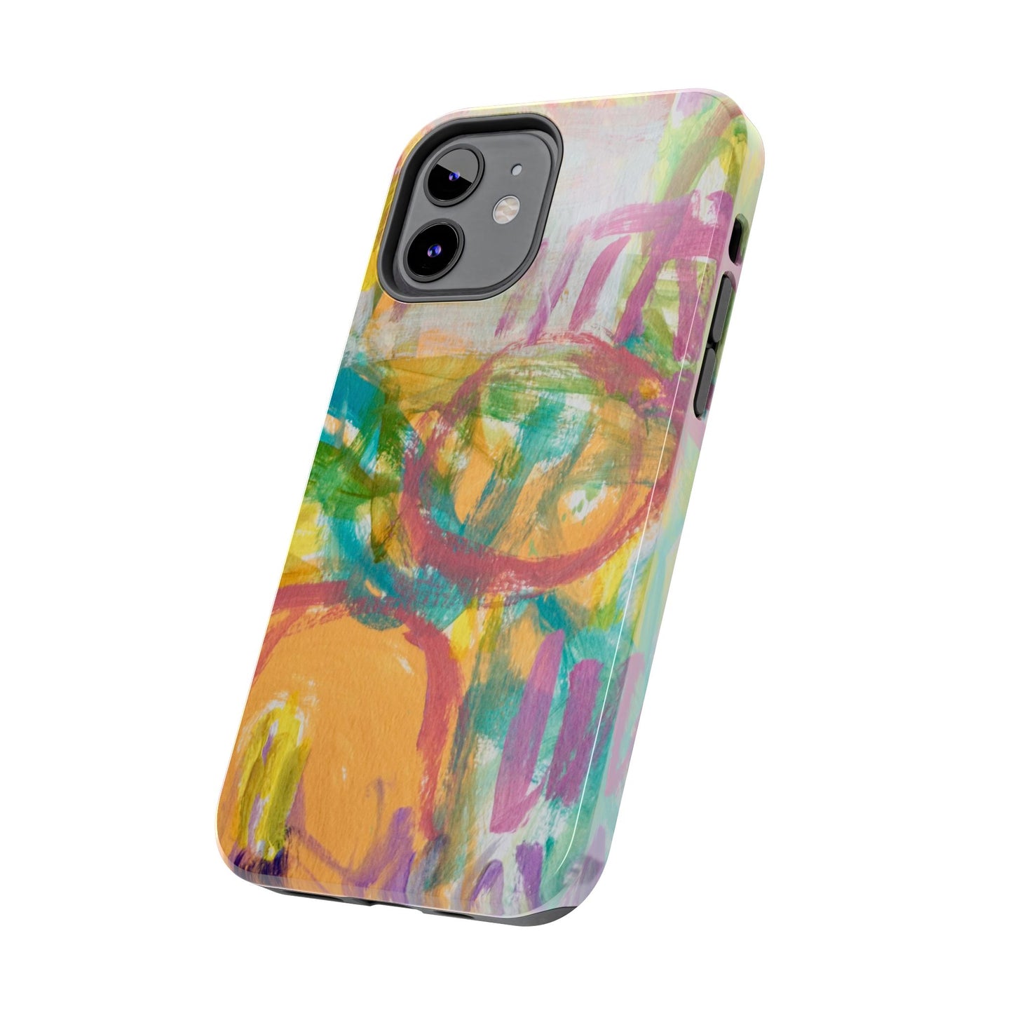 Abstract Pastel Circles Tough Phone Cases