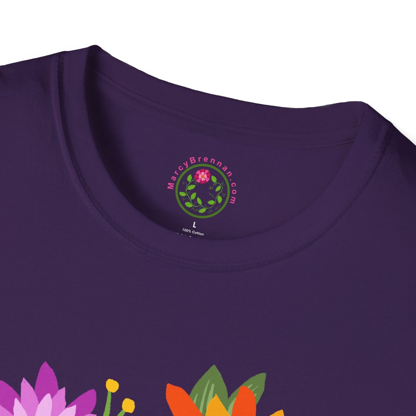 Heart-Shaped Flower Bouquet Softstyle T-Shirt