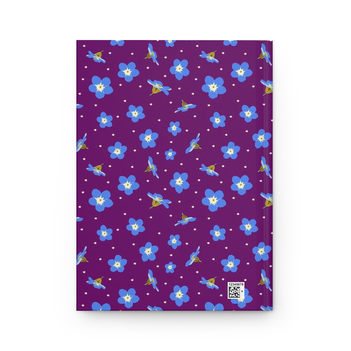 Forget Me Not Flowers Hardcover Journal Matte