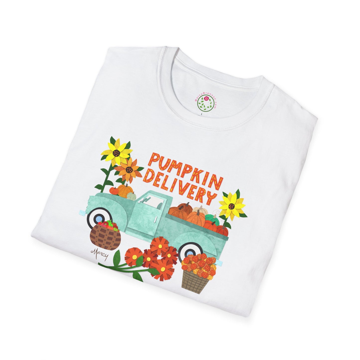 Pumpkin Delivery Collage Collage Softstyle T-Shirt