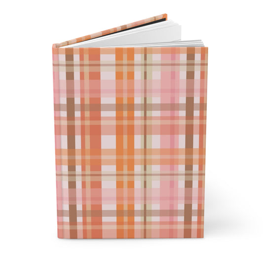 Soft Autumn Plaid Hardcover Journal Matte