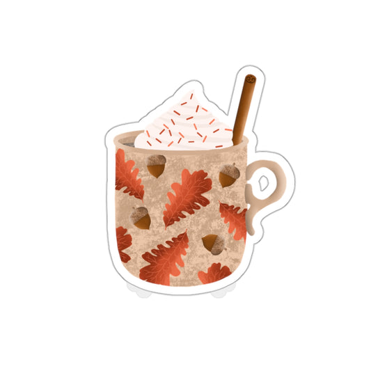 Hot Chai Latte Cozy Mug Die Cut Sticker