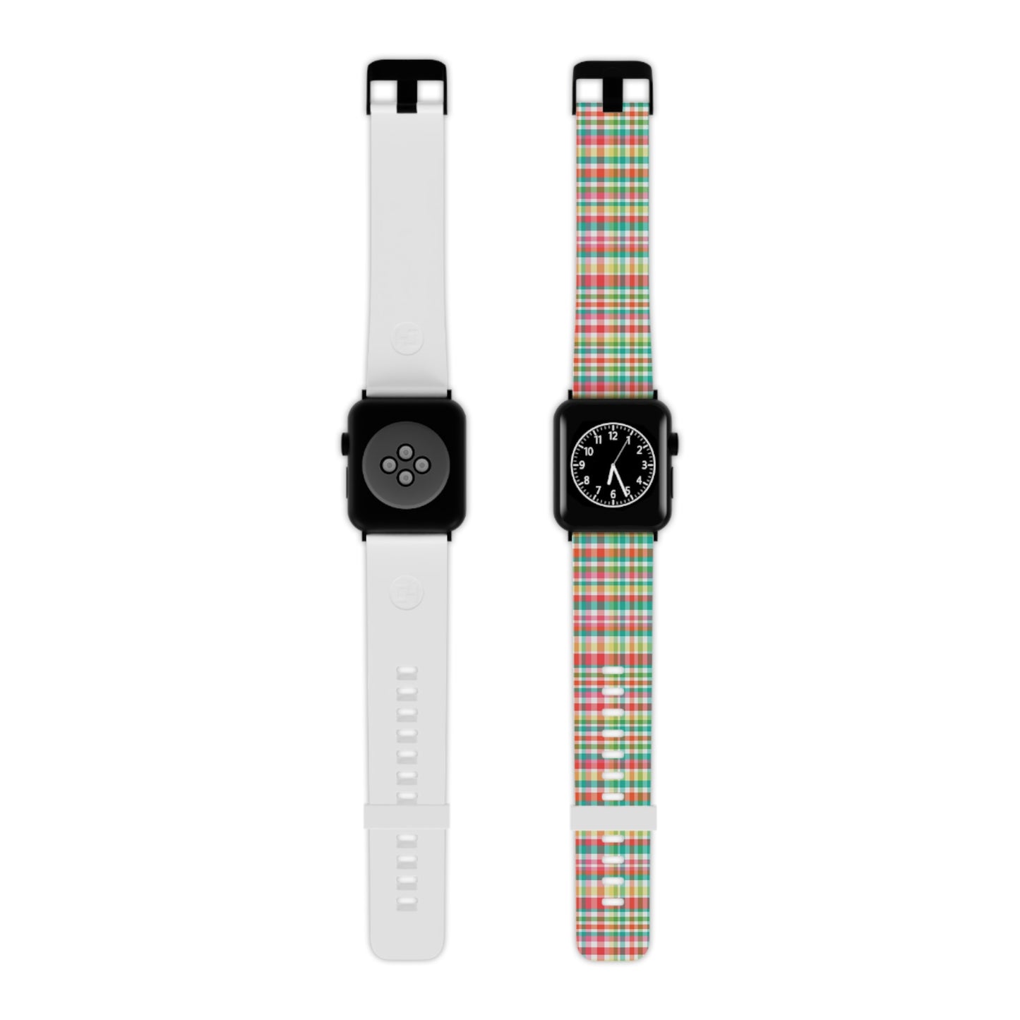 Hibiscus Garden Plaid Watch Band for Apple Watch
