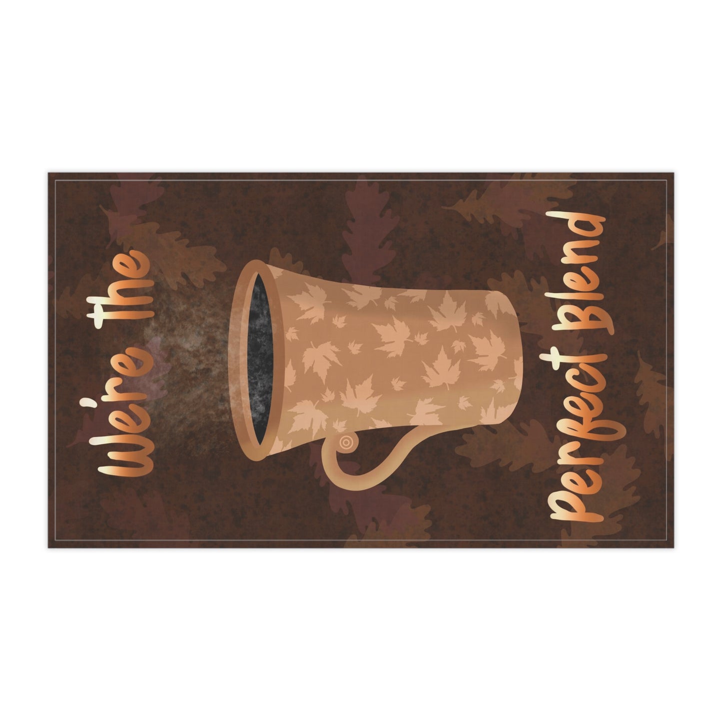 Hot Coffee Cozy Fall Mug Kitchen Towel