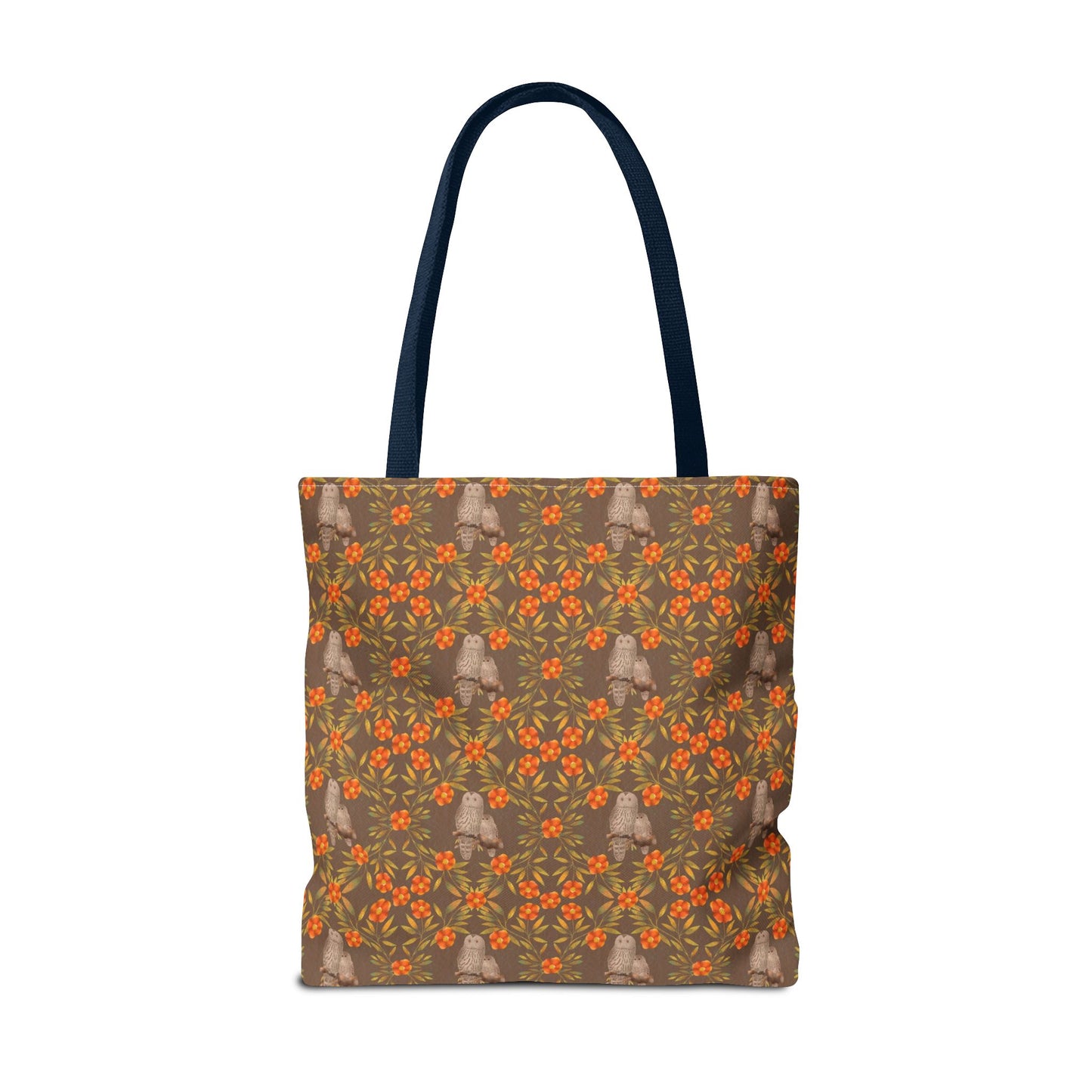 Owls and Flowering Vines Tote Bag