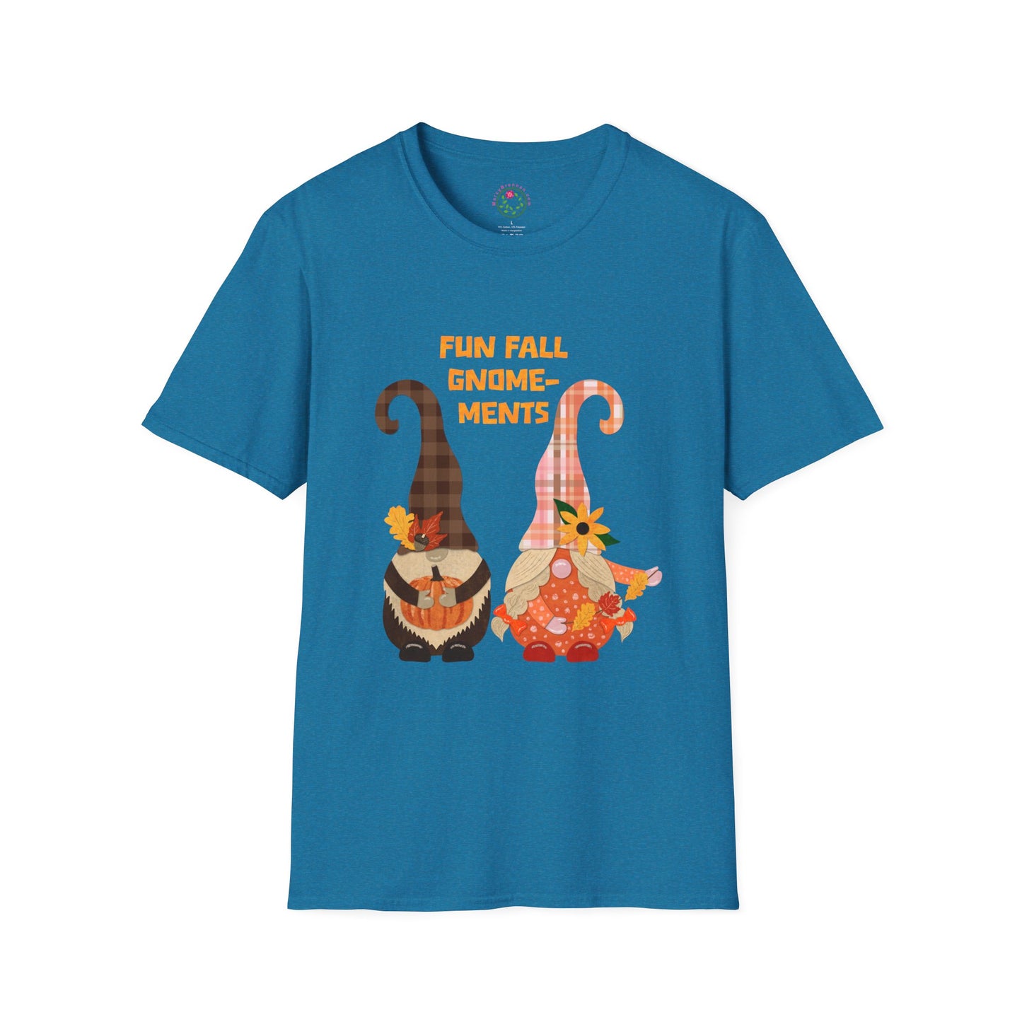 Fun Fall Gnome-ments Collage Softstyle T-Shirt