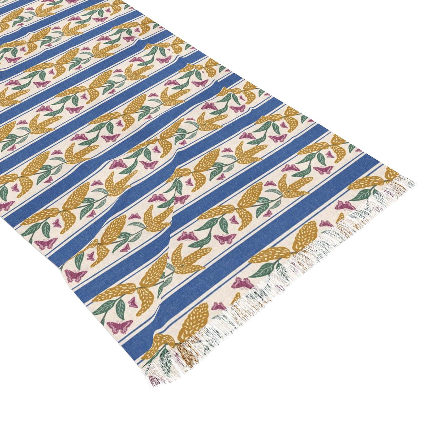 Goldenrod and Butterflies with Monet Quote Light Scarf