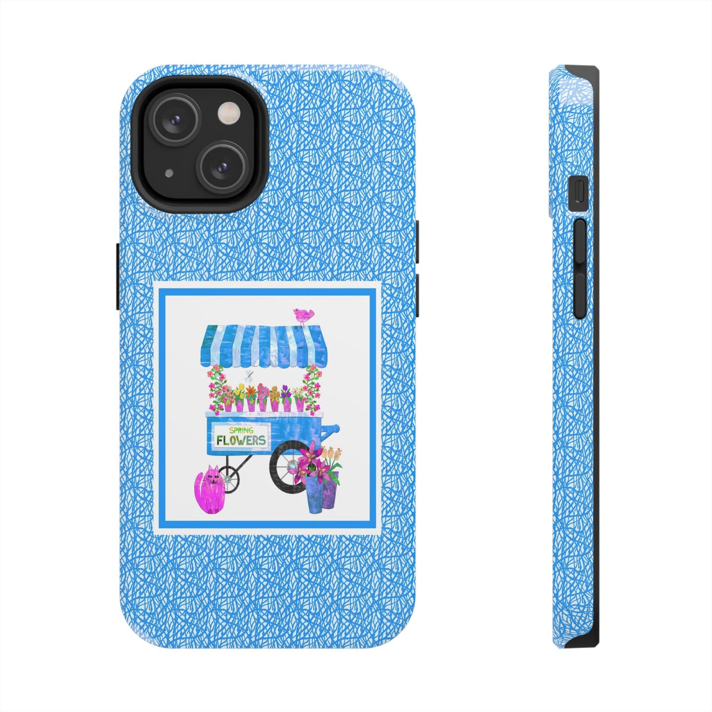 Spring Flower Cart Collage Tough Phone Cases