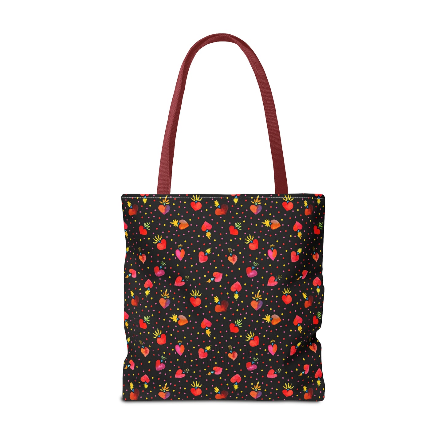 Frida Flaming Hearts Tote Bag