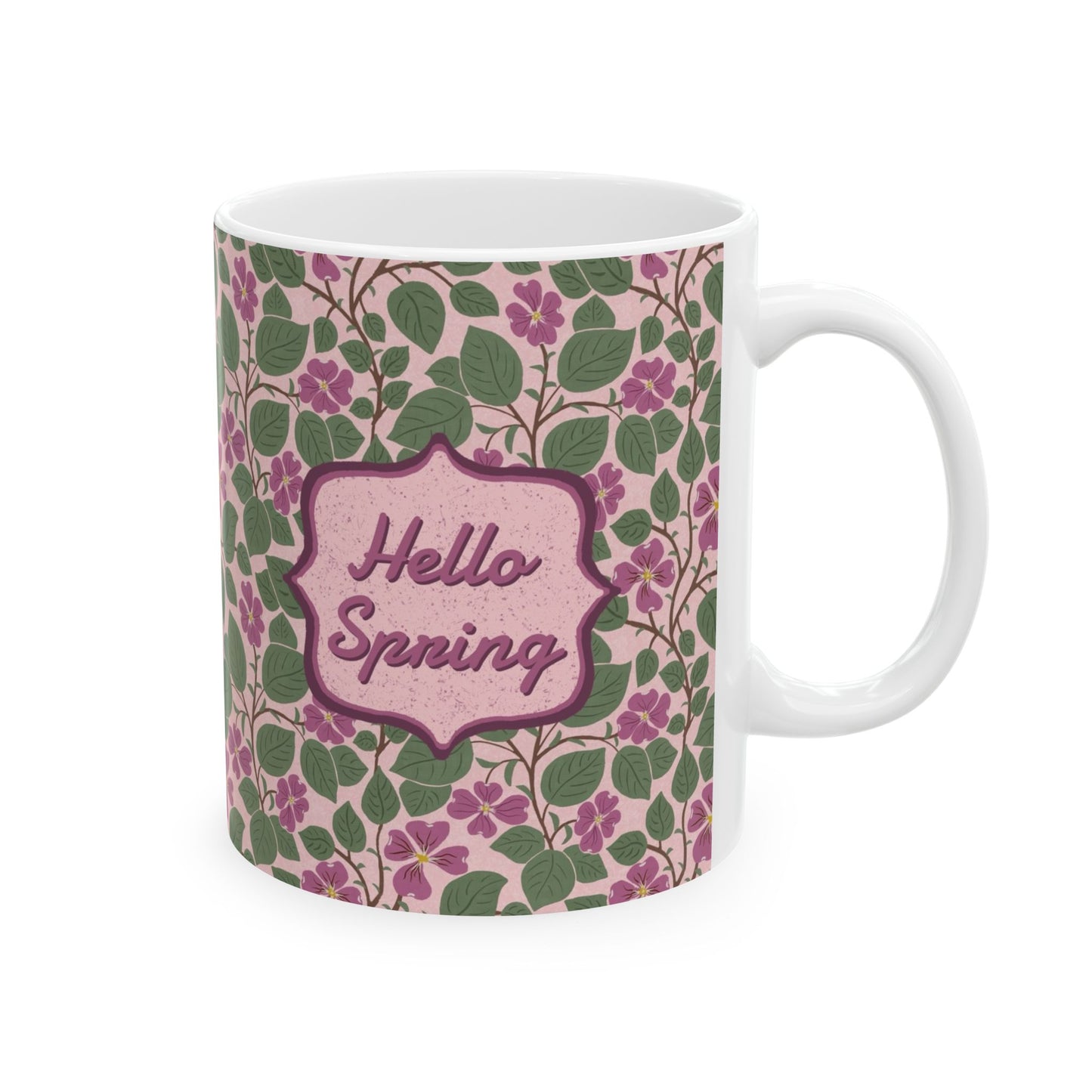Pink Dogwoods - Hello Spring Ceramic Mug 11oz & 15oz