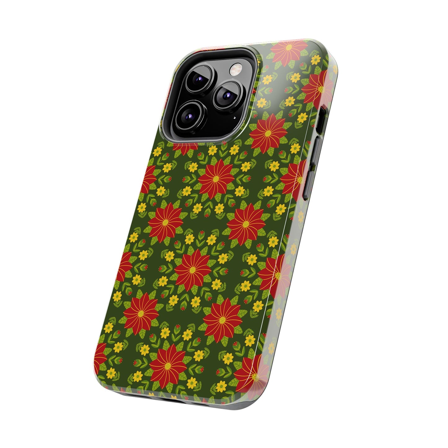 Poinsettias Tough Phone Cases