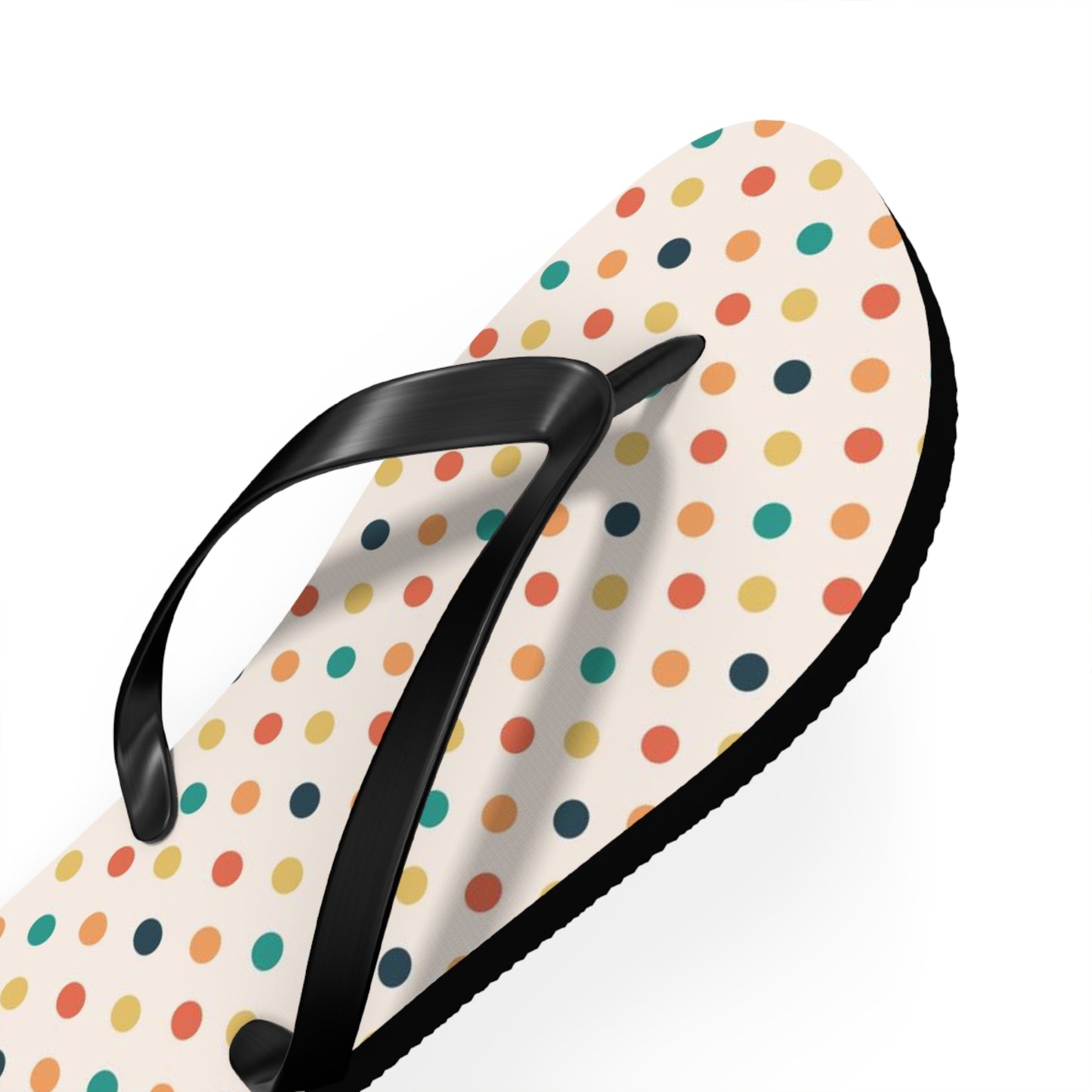 Sunbaked Polka Dots on Flip Flops