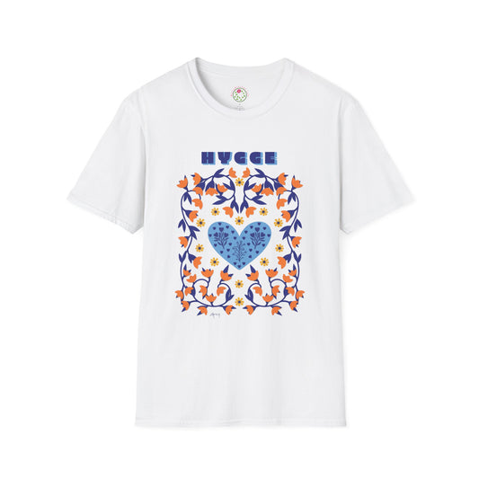 Hygge Hearts and Flowers Softstyle T-Shirt