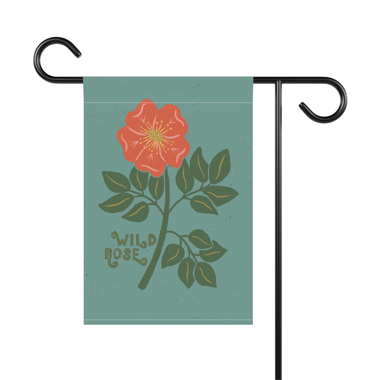 Coral Wild Rose Garden & House Banner