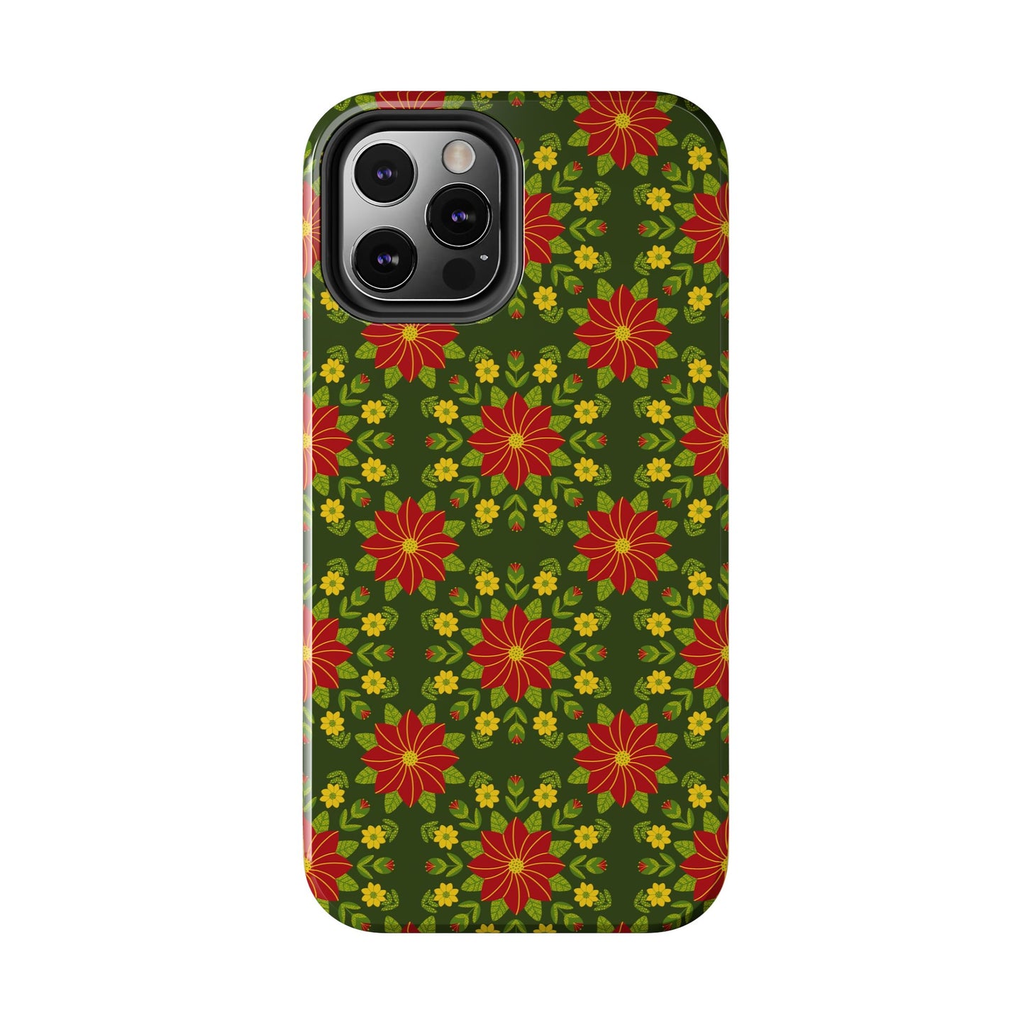 Poinsettias Tough Phone Cases