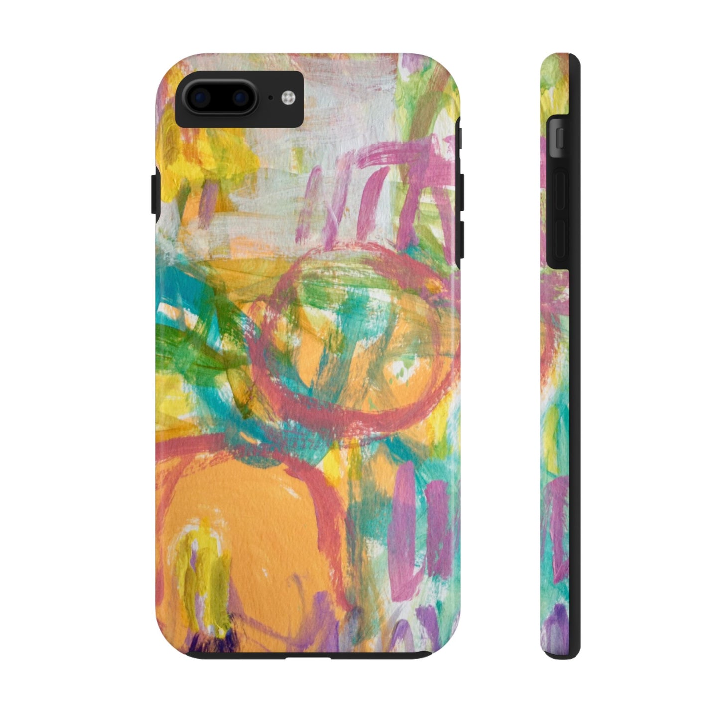 Abstract Pastel Circles Tough Phone Cases