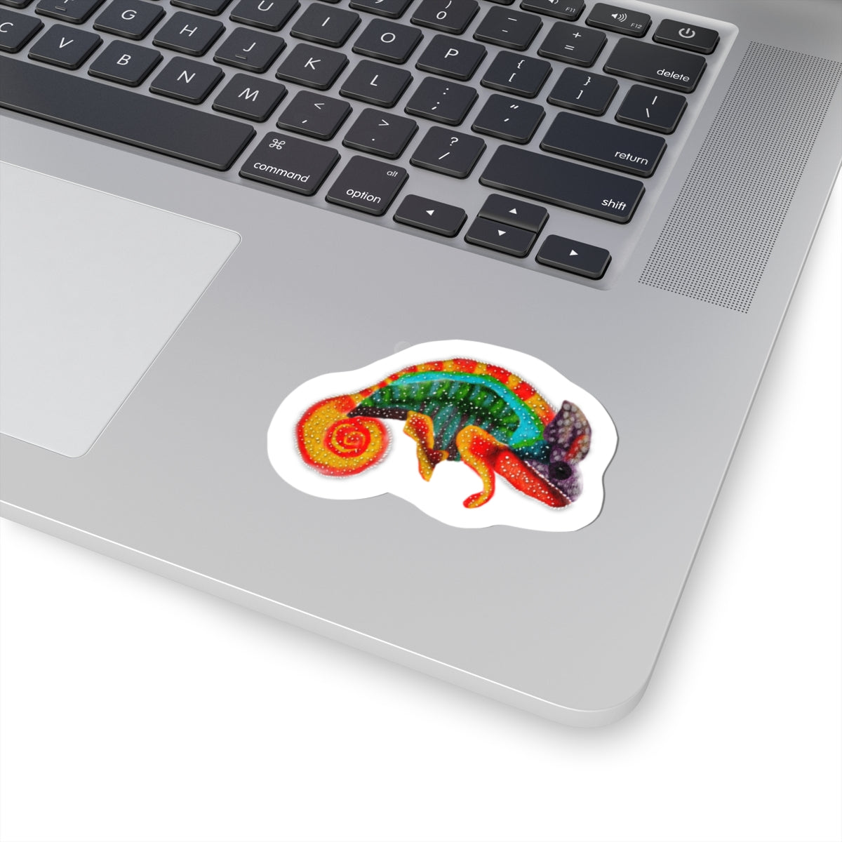 Colorful Rainbow Chameleon from Pico’s Jungle Adventure Book Vinyl Kiss-Cut Sticker
