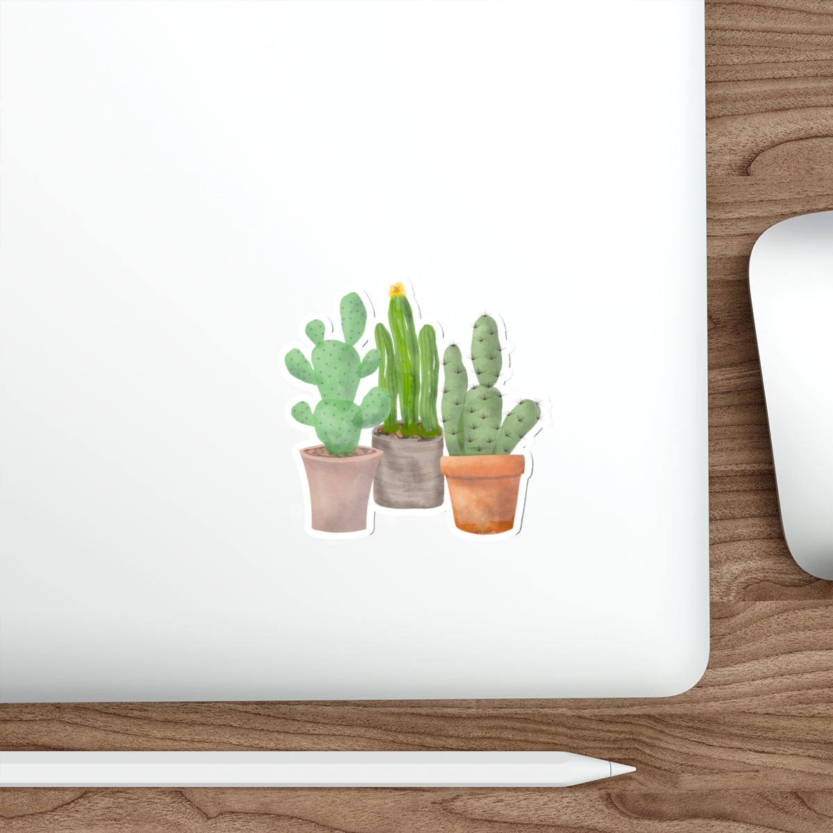 Potted Cactus Trio Die-Cut Stickers