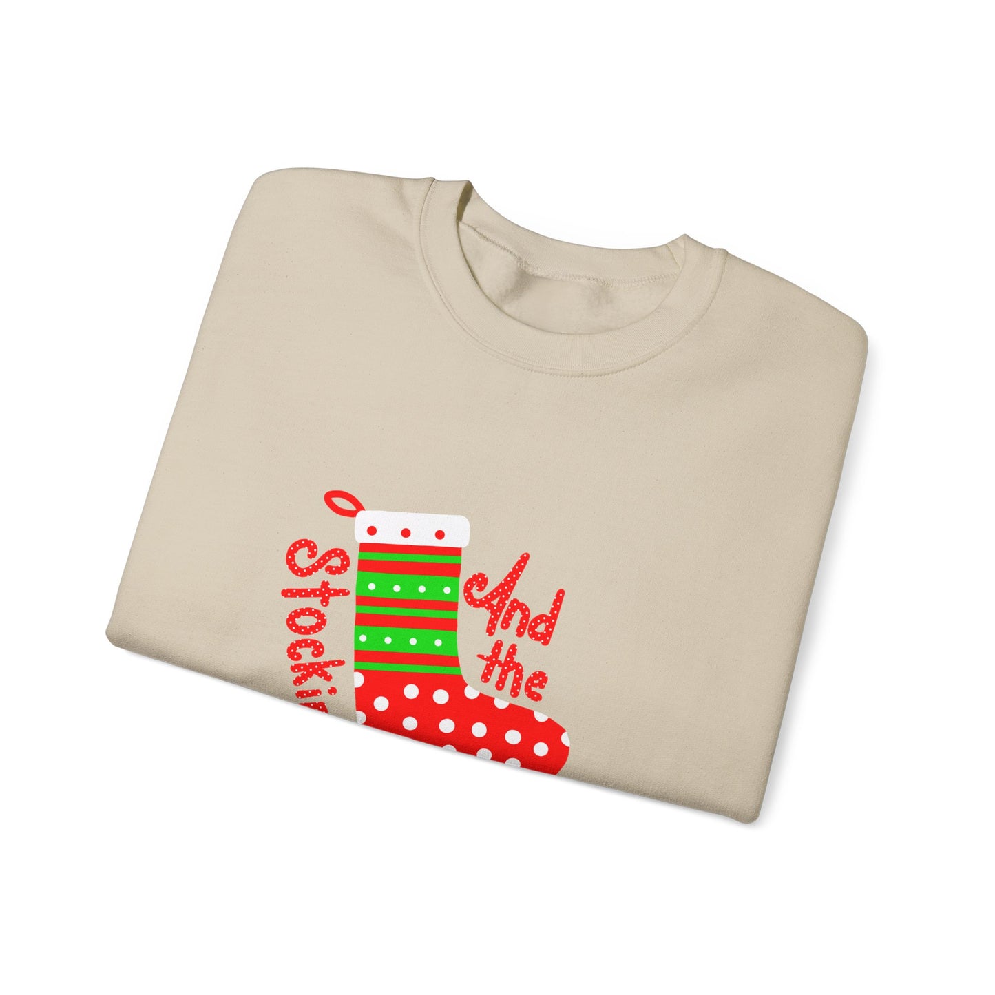 Christmas Stocking Unisex Heavy Blend™ Crewneck Sweatshirt