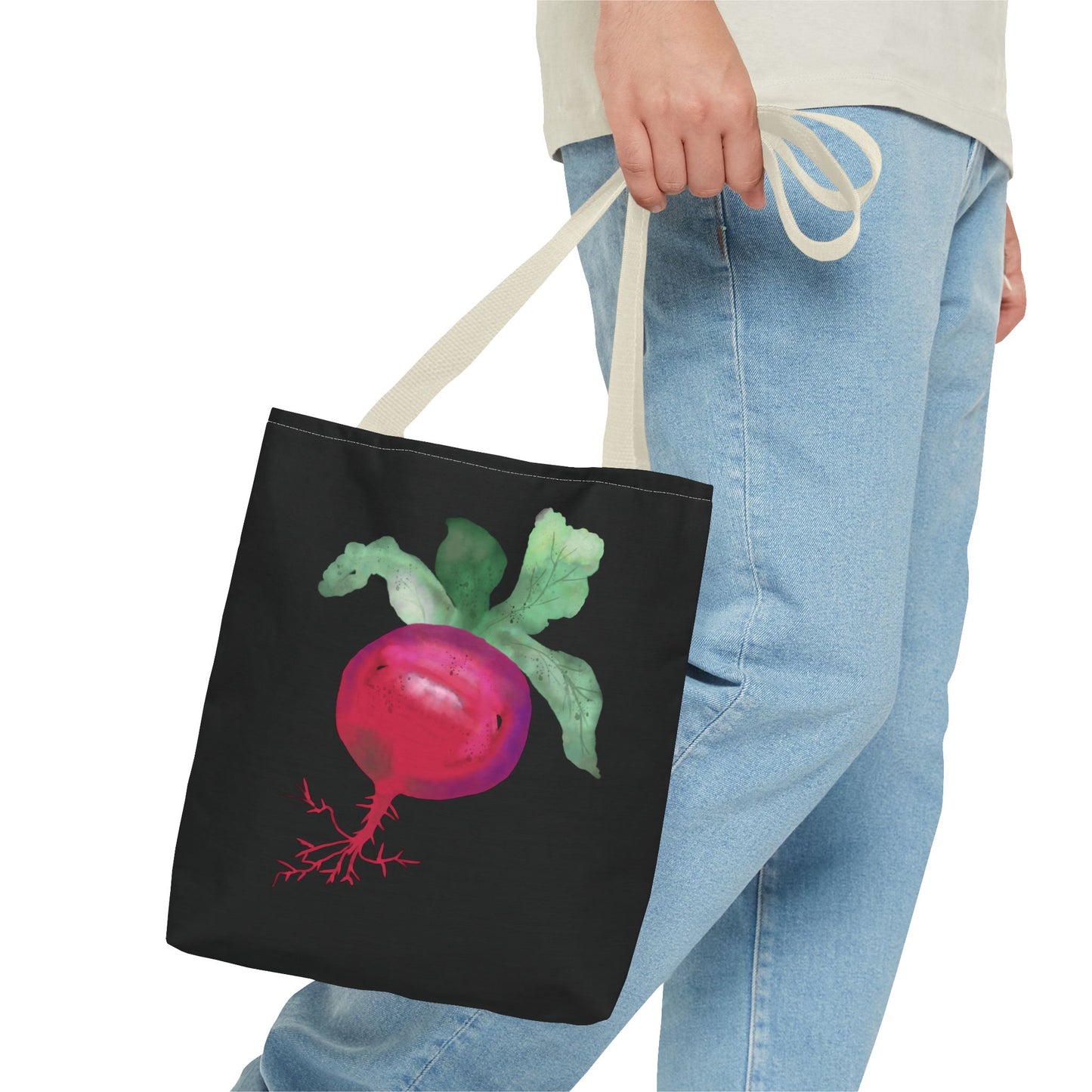 Radish Watercolor Painting Tote Bag