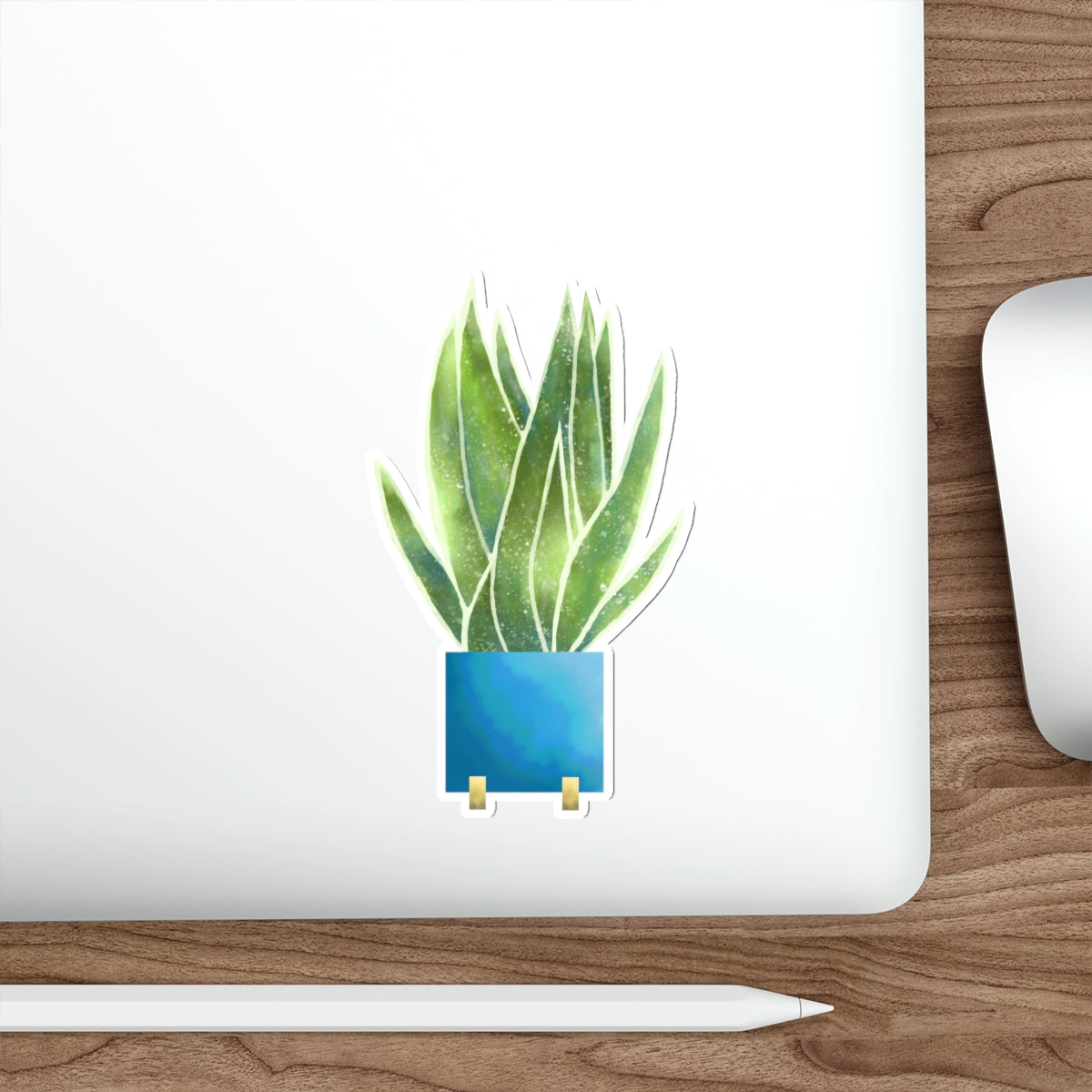 Frida Cactus Potted Aloe Vera Cactus Die-Cut Stickers