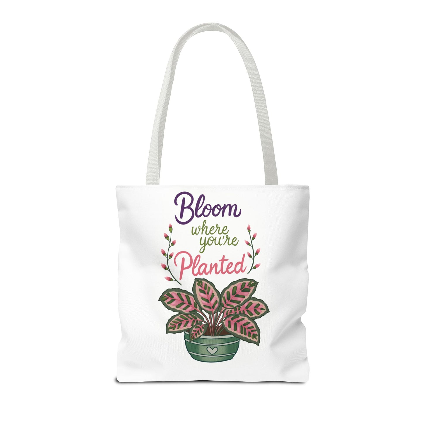 Bloom Where You’re Planted Tote Bag — Potted Monsterra Spiritual Tote