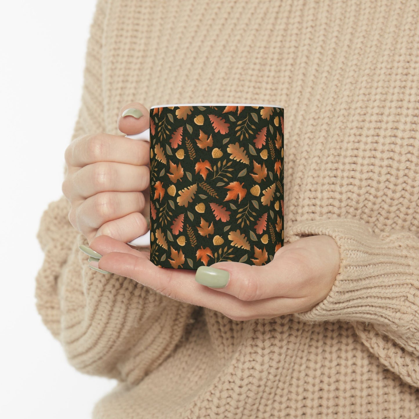 Falling Leaves Ceramic Mug 11oz