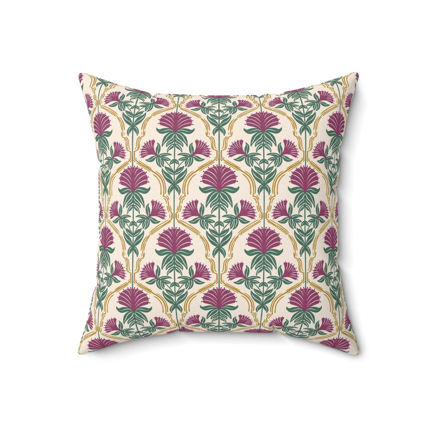 Bergamot Flowers Spun Polyester Square Pillow