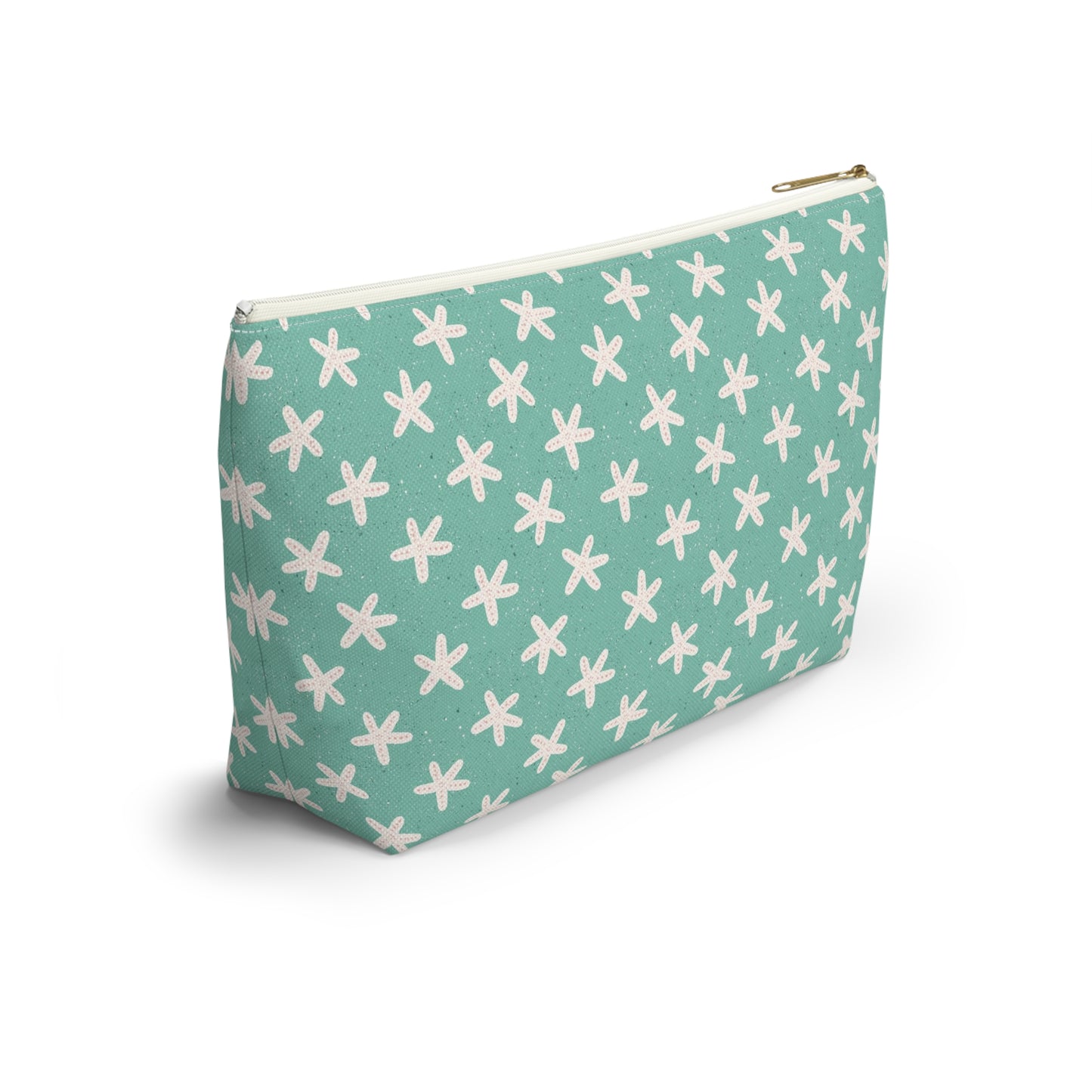 Starfish on Sea Green Accessory Pouch