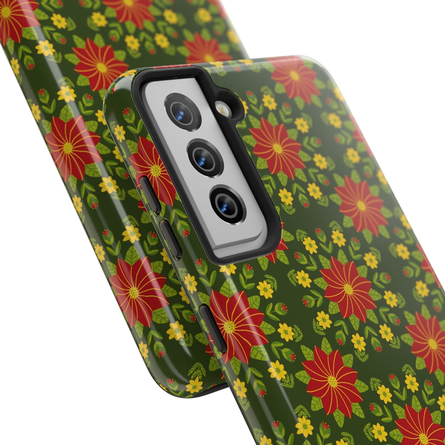 Poinsettias Tough Phone Cases