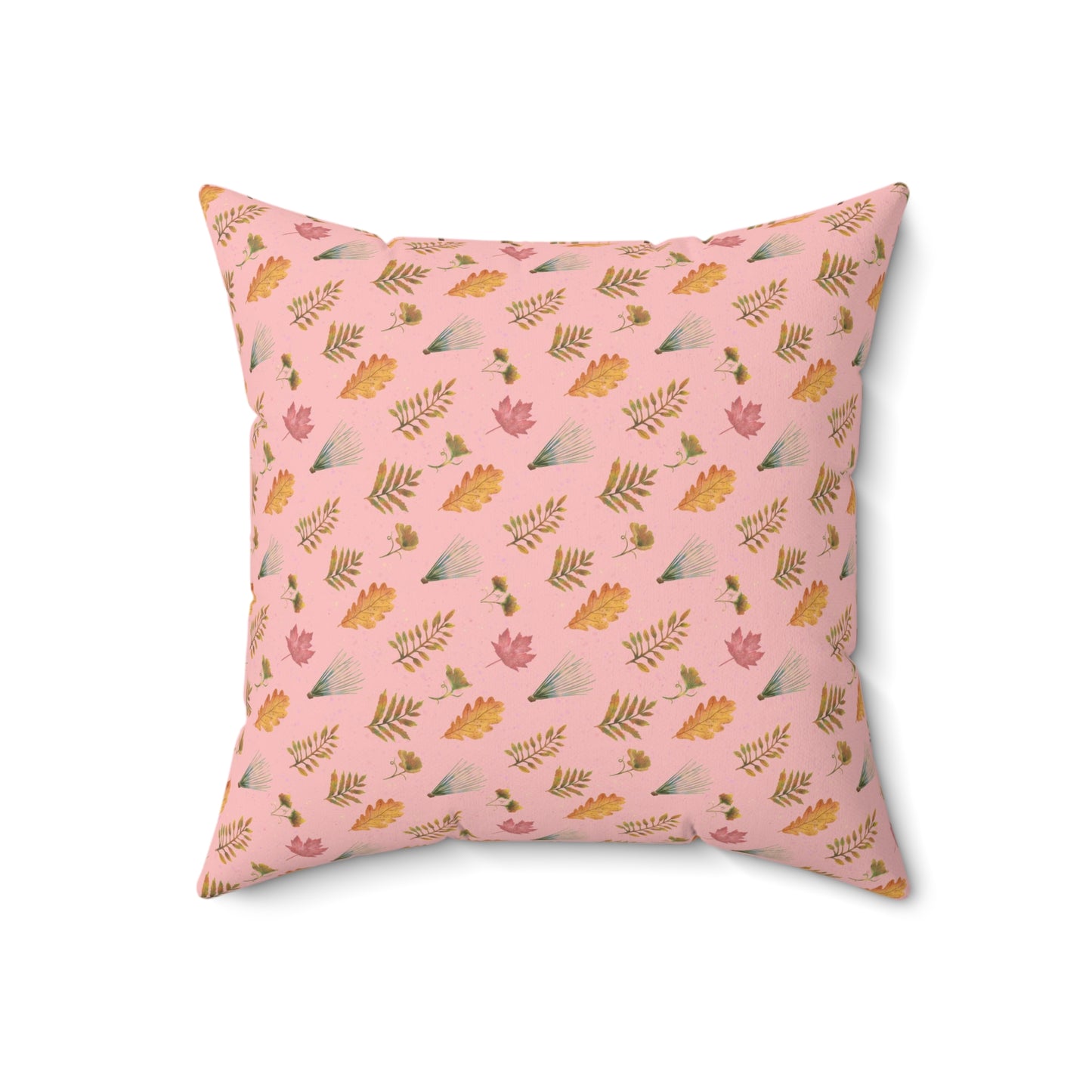 Autumn Leaves Spun Polyester Square Pillow