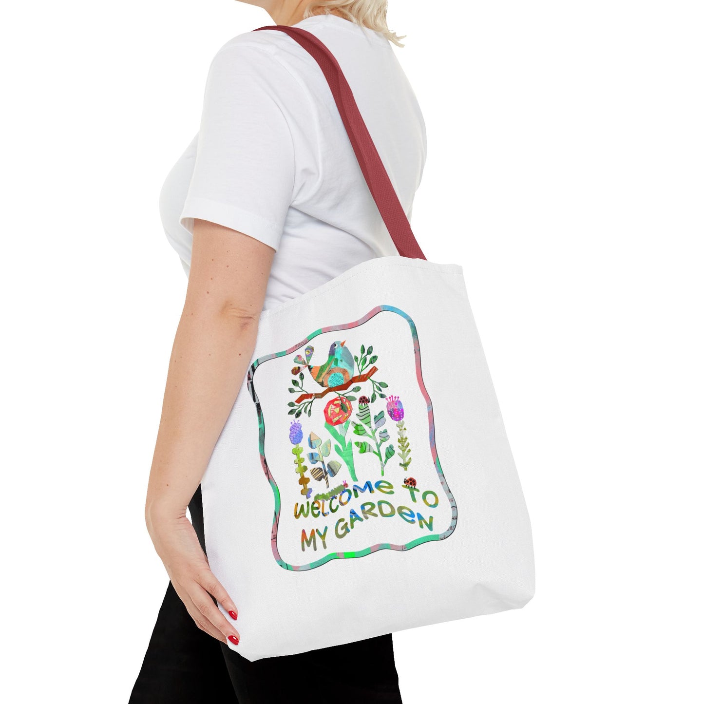 Welcome to My Garden Collage Tote Bag