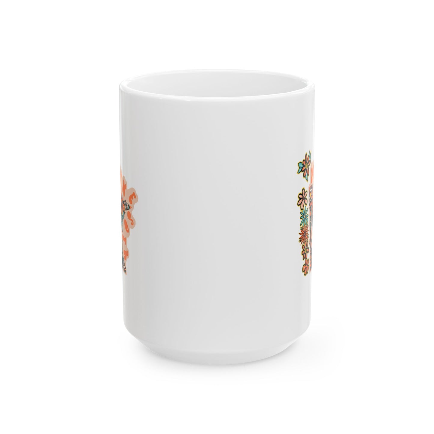 Retro 70s Flowers Minnesota Ceramic Mug 11 oz and 15 oz