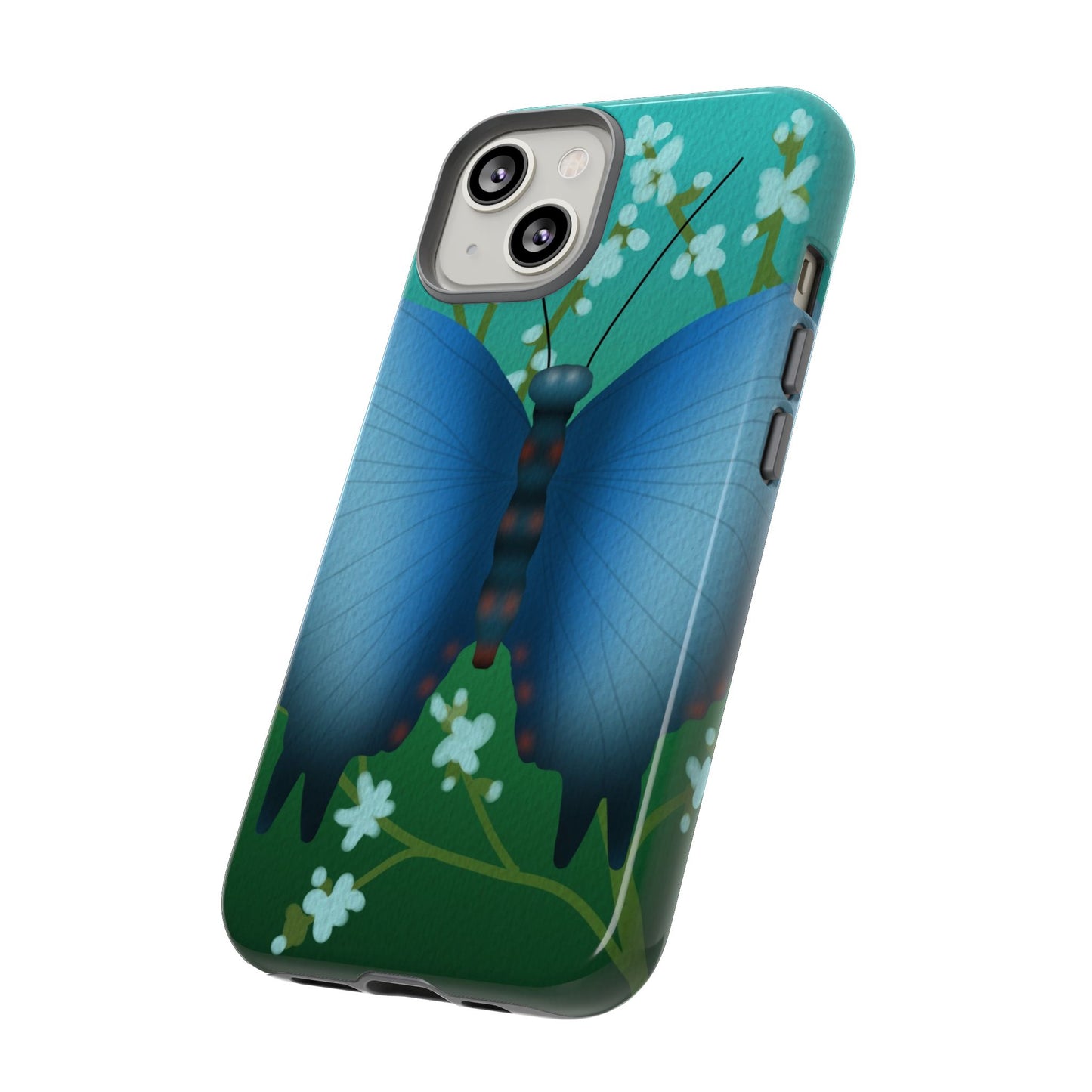 Blue Butterfly Tough Phone Case