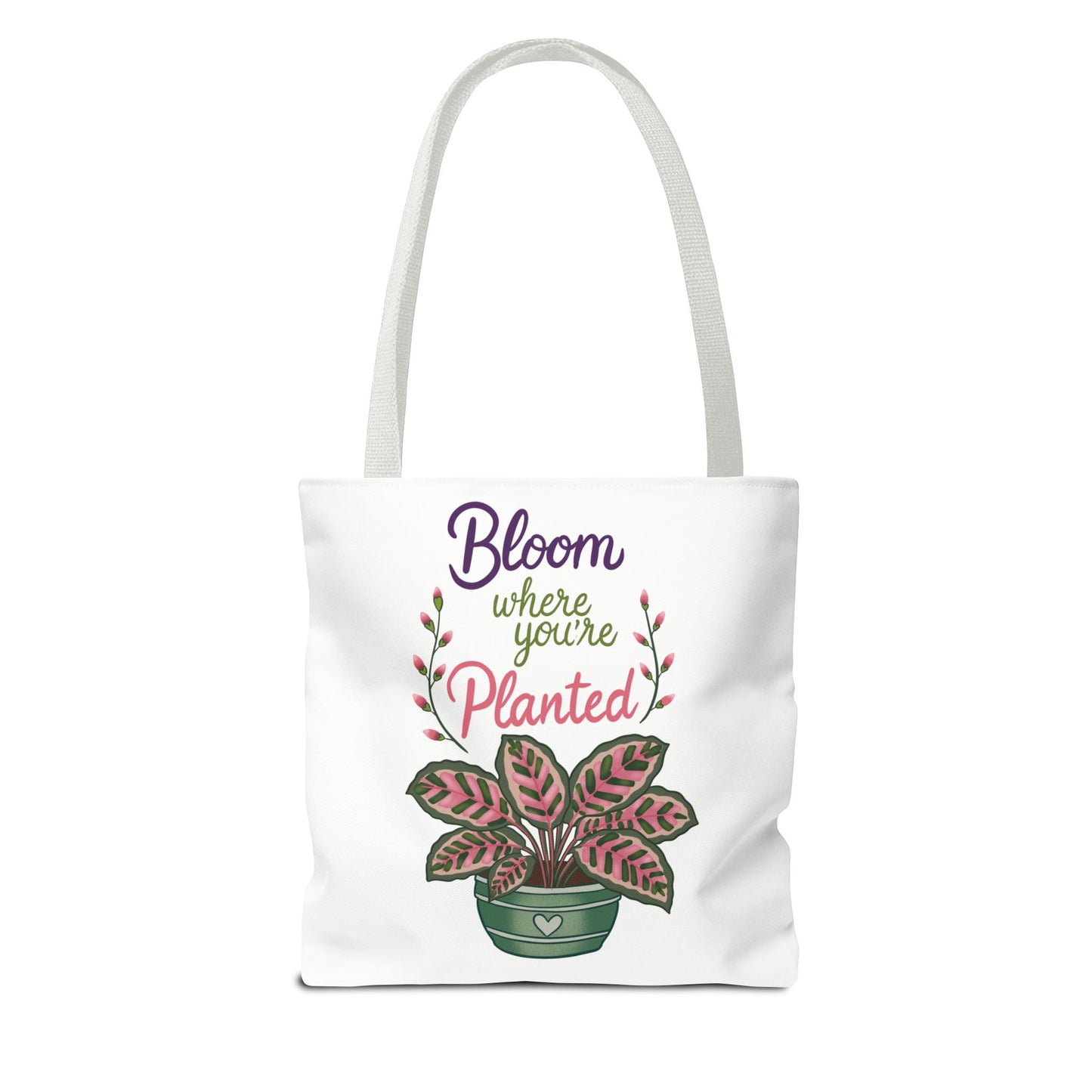 Bloom Where You’re Planted Tote Bag — Potted Monsterra Spiritual Tote