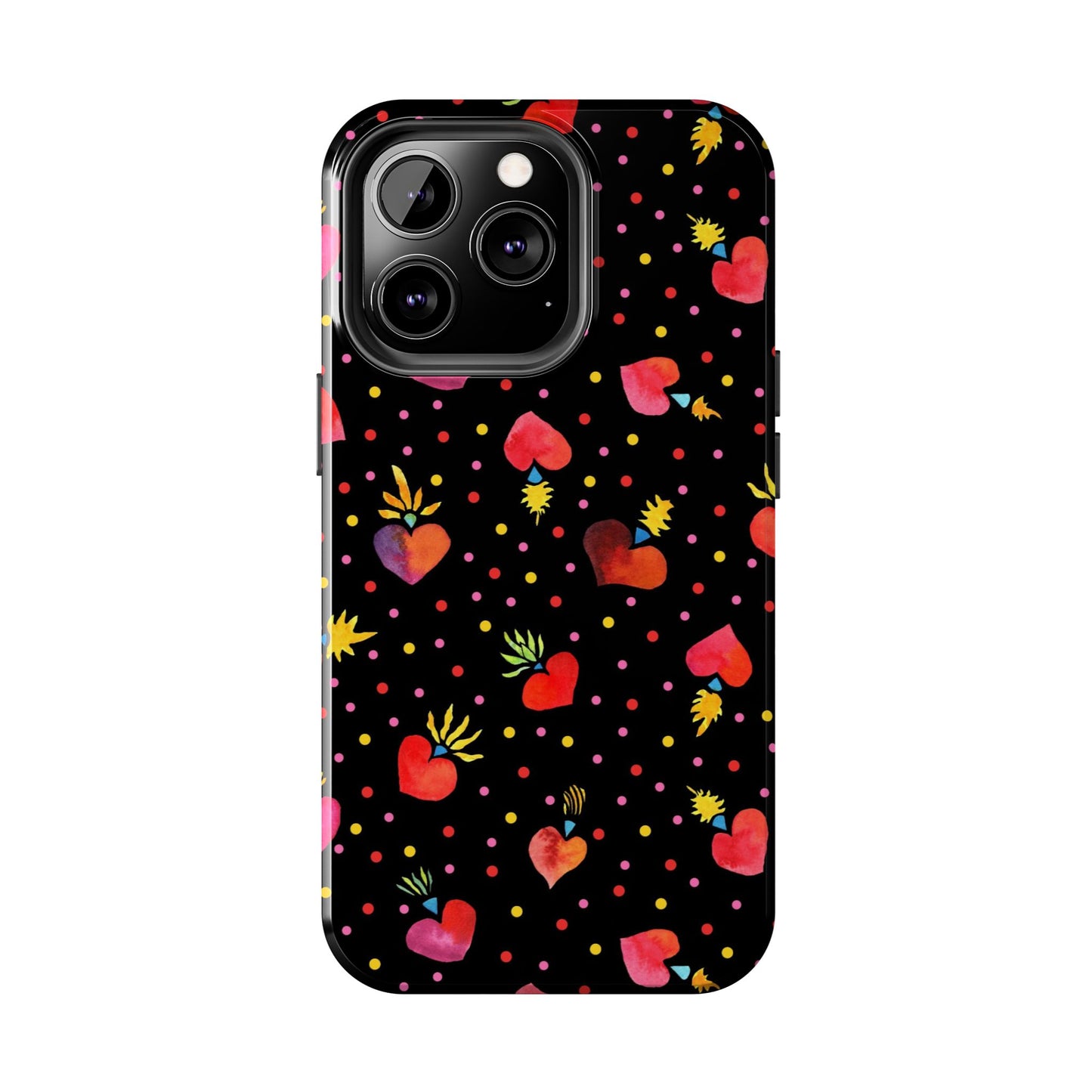 Frida Flaming Hearts Tough Phone Cases