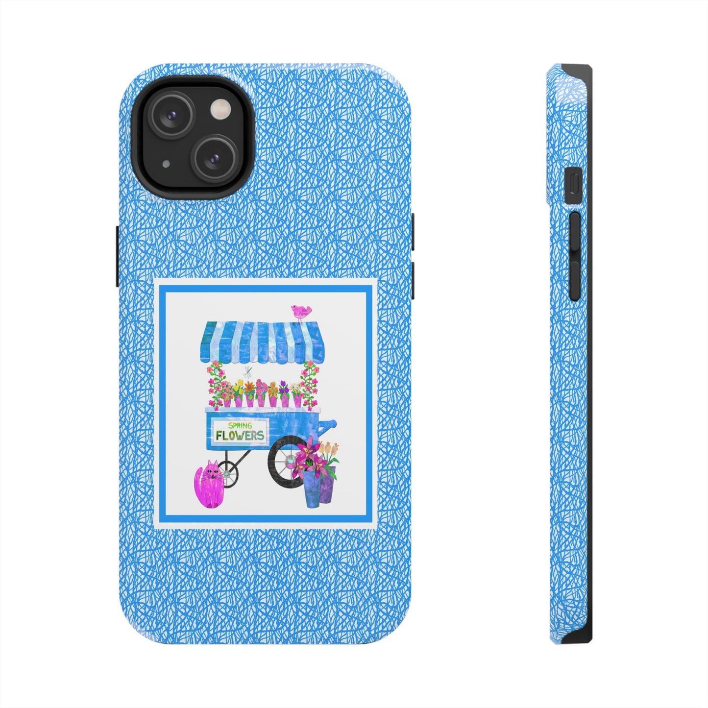 Spring Flower Cart Collage Tough Phone Cases