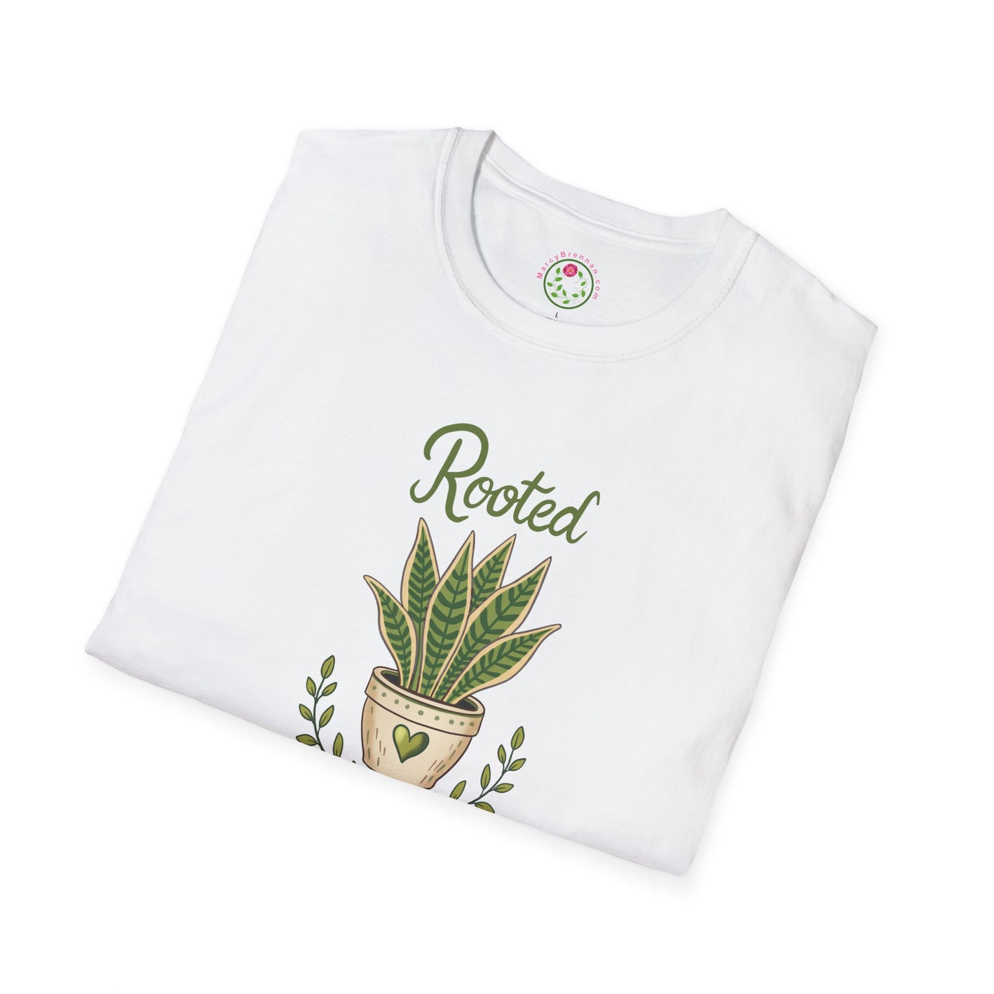 Rooted Plant T-Shirt — Potted Snake Plant Graphic Tee